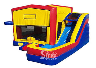 Outdoor Kids princess theme wet inflatable combo bounce house with slide from Guangzhou factory